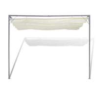 vidaXL Tenda/gazebo de jardim com toldo, montagem na parede