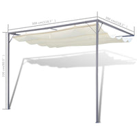 vidaXL Tenda/gazebo de jardim com toldo, montagem na parede