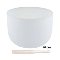 Taça sonora de cristal quartzo branco - 40 cm (432 Hertz)