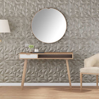 vidaXL Painéis de parede 3D 24 pcs 50x50 cm 6 m² branco diamante