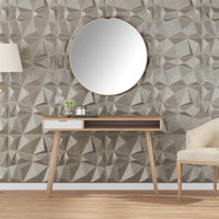 vidaXL Painéis de parede 3D 24 pcs 50x50 cm 6 m² branco diamante
