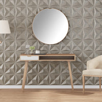 vidaXL Painéis de parede 3D 24 pcs 50x50 cm 6 m² branco diamante