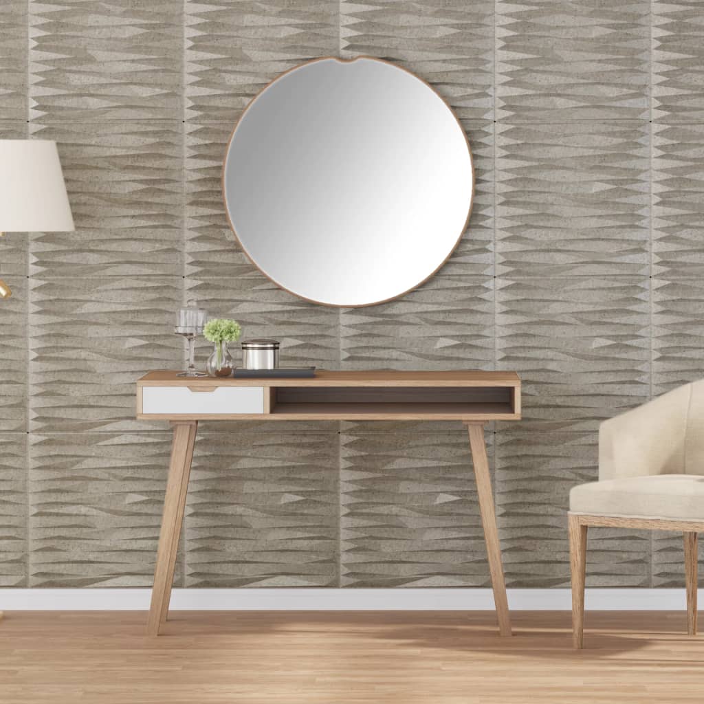 vidaXL Painéis de parede 3D 24 pcs 50x50 cm 6 m² branco diamante