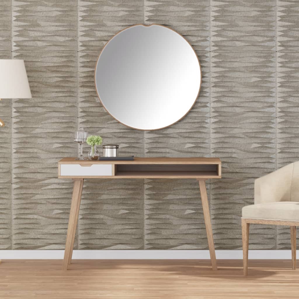 vidaXL Painéis de parede 3D 24 pcs 50x50 cm 6 m² branco diamante
