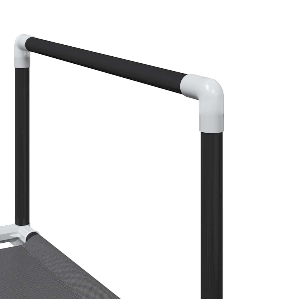 vidaXL Sapateira 10 camadas 33x33x174 cm tecido não tecido preto