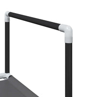 vidaXL Sapateira 10 camadas 33x33x174 cm tecido não tecido preto