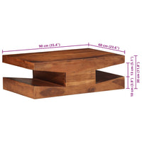 vidaXL Mesa de centro 90x60x30 cm madeira de acácia maciça