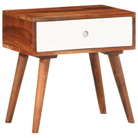 vidaXL Mesa de apoio 45x30x45 cm madeira de acácia maciça