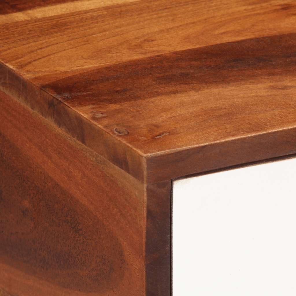 vidaXL Mesa de apoio 45x30x45 cm madeira de acácia maciça