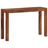 vidaXL Mesa consola 120x30x76 cm madeira maciça de acácia