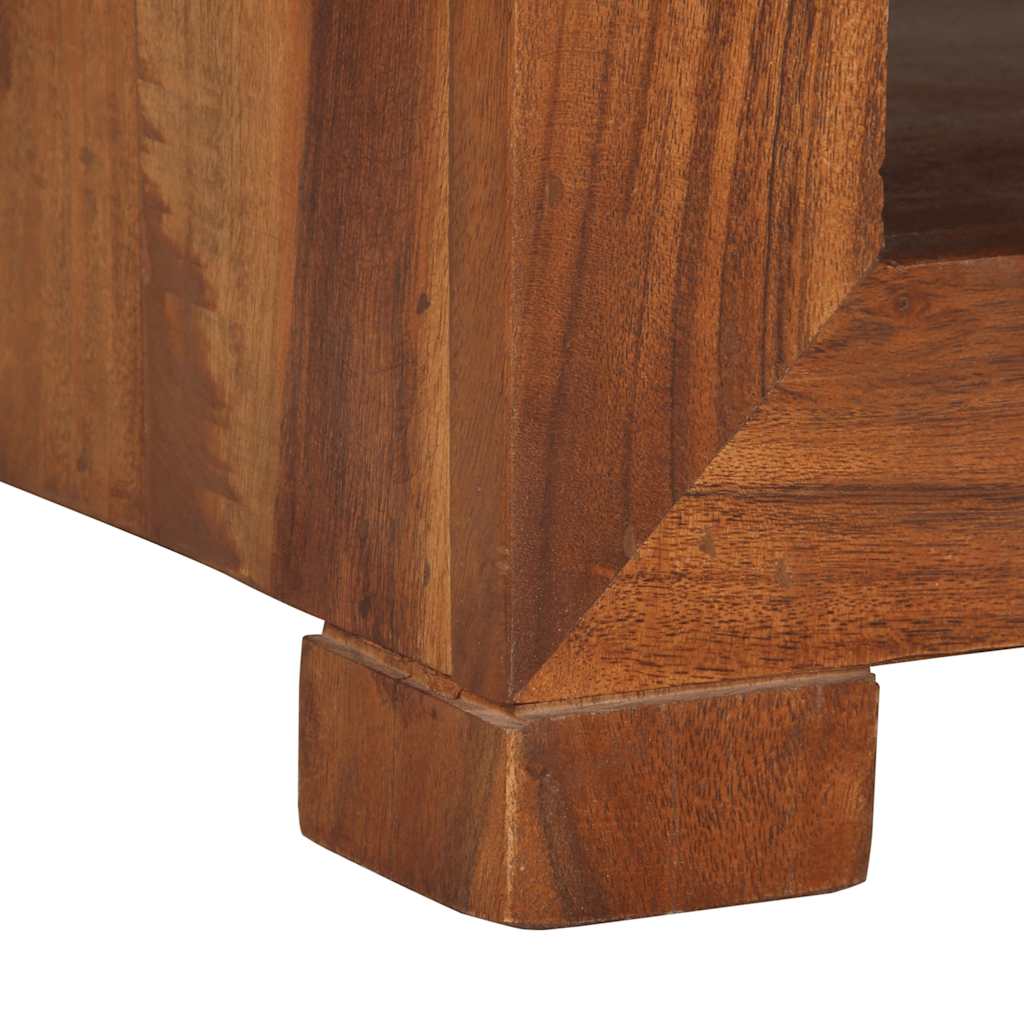 vidaXL Mesa de apoio 37x29x40 cm madeira de acácia maciça