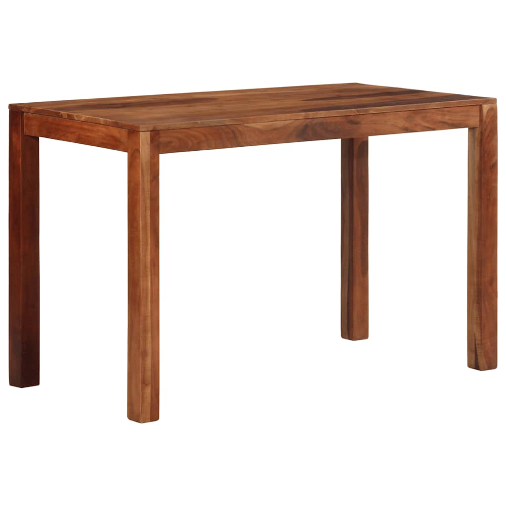 vidaXL Mesa de jantar 120x60x76 cm madeira maciça de acácia