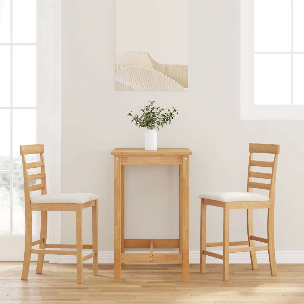 vidaXL Bancos de bar 2 pcs tecido branco