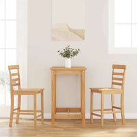 vidaXL Bancos de bar 2 pcs tecido branco