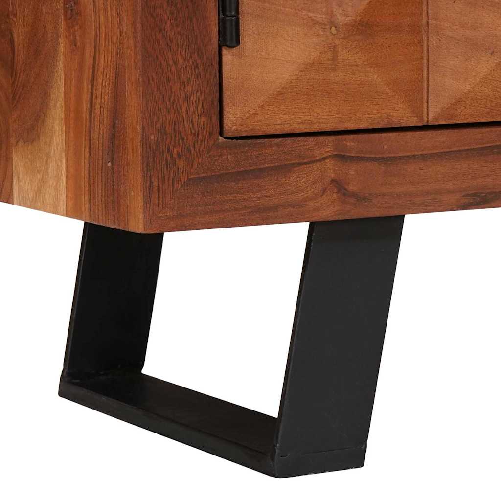 vidaXL Gabinete para TV com prateleira castanho mel 112 x 30 x 48 cm