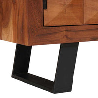 vidaXL Gabinete para TV com prateleira castanho mel 112 x 30 x 48 cm