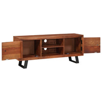 vidaXL Gabinete para TV com prateleira castanho mel 112 x 30 x 48 cm
