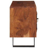 vidaXL Gabinete para TV com prateleira castanho mel 112 x 30 x 48 cm