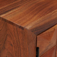 vidaXL Gabinete para TV com prateleira castanho mel 112 x 30 x 48 cm