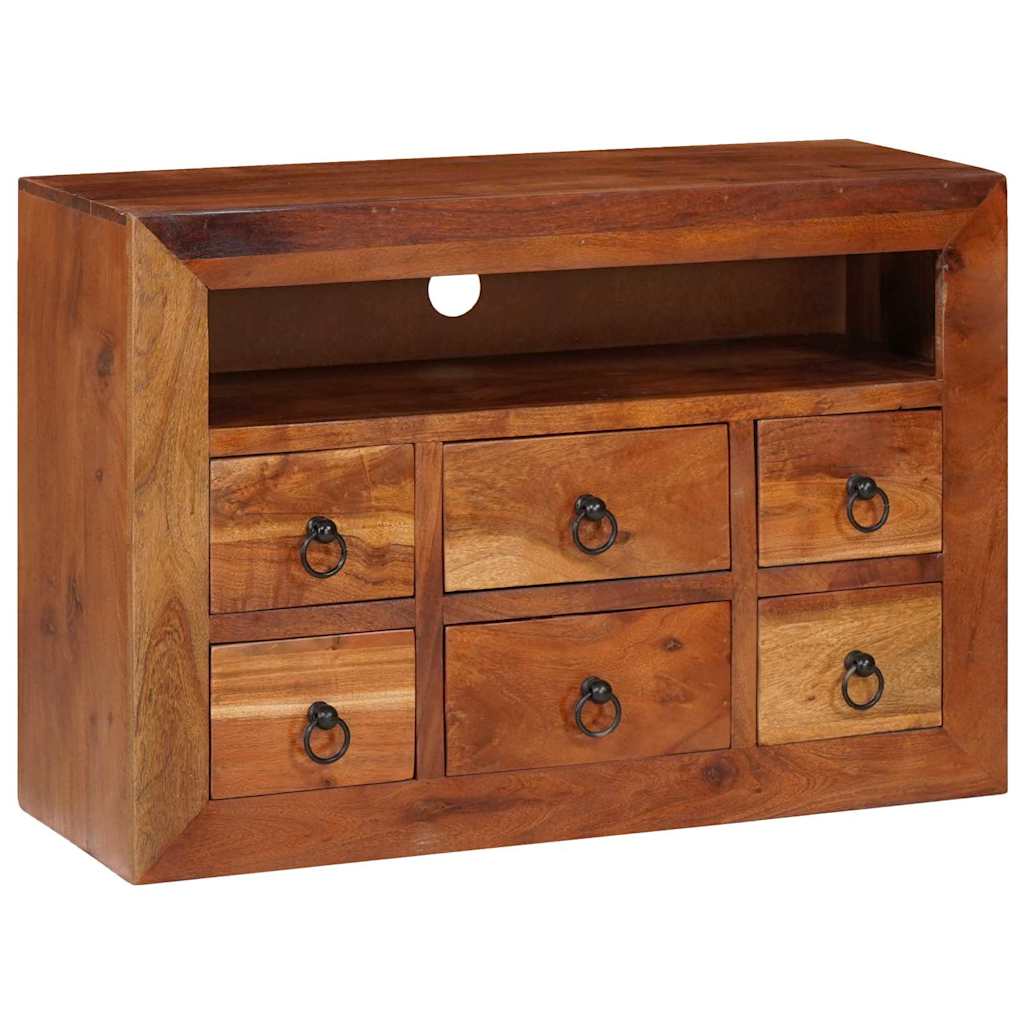 vidaXL Buffet Castanho 80 x 30 x 55 cm Madeira Sólida de Acácia