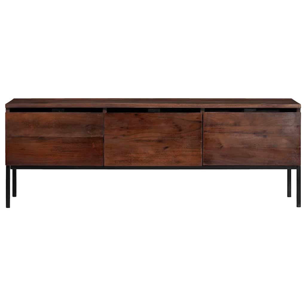 vidaXL Gabinete para TV com gaveta castanho mel 110 x 30 x 36 cm