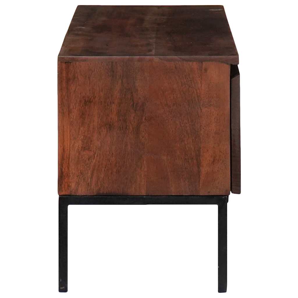 vidaXL Gabinete para TV com gaveta castanho mel 110 x 30 x 36 cm