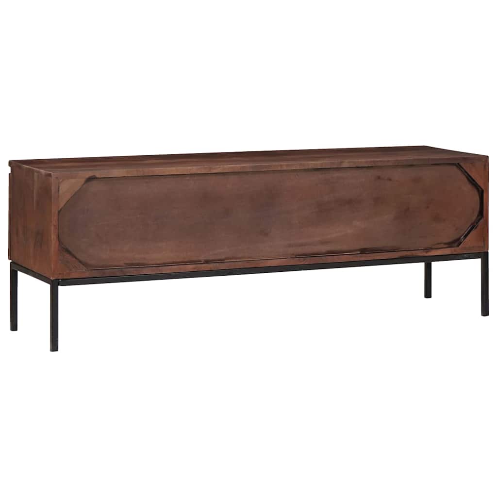 vidaXL Gabinete para TV com gaveta castanho mel 110 x 30 x 36 cm