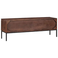 vidaXL Gabinete para TV com gaveta castanho mel 110 x 30 x 36 cm
