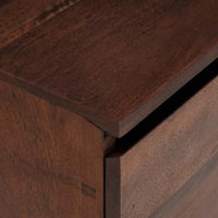 vidaXL Gabinete para TV com gaveta castanho mel 110 x 30 x 36 cm