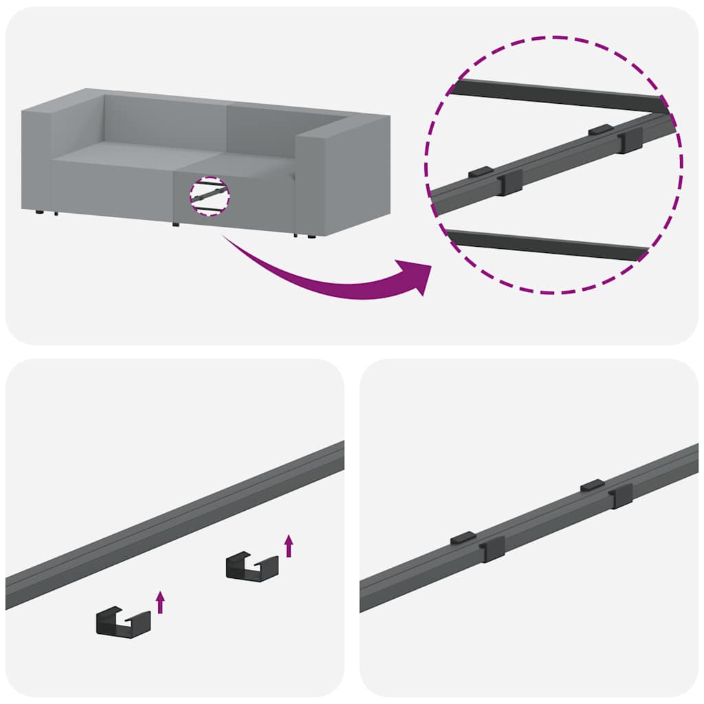 vidaXL Módulo de sofá modular com braço e almofadões 100 cm