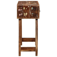 vidaXL Mesa consola 90x32x75 cm madeira recuperada maciça