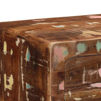 vidaXL Mesa consola 90x32x75 cm madeira recuperada maciça