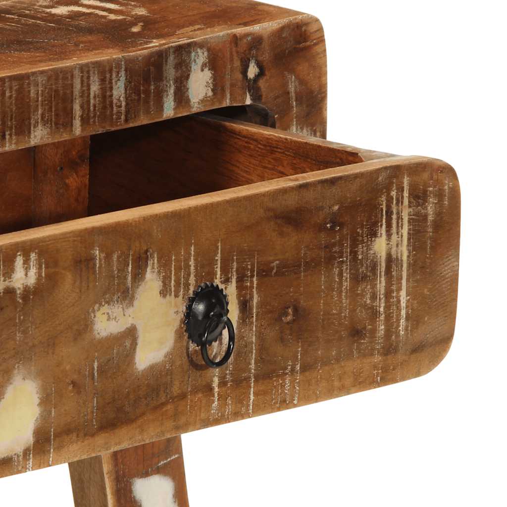 vidaXL Mesa consola 90x32x75 cm madeira recuperada maciça