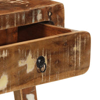 vidaXL Mesa consola 90x32x75 cm madeira recuperada maciça