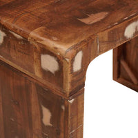 vidaXL Mesa de apoio Castanho 60 x 35 x 46 cm Madeira Reforçada Sólida
