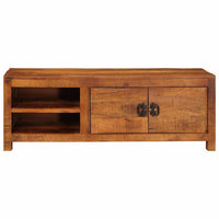 vidaXL Gabinete para TV com prateleira Castanho 110 x 30 x 40 cm