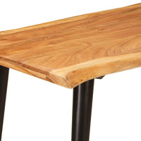 vidaXL Mesas de jantar Marrom e Preto 110 x 55 x 78 cm