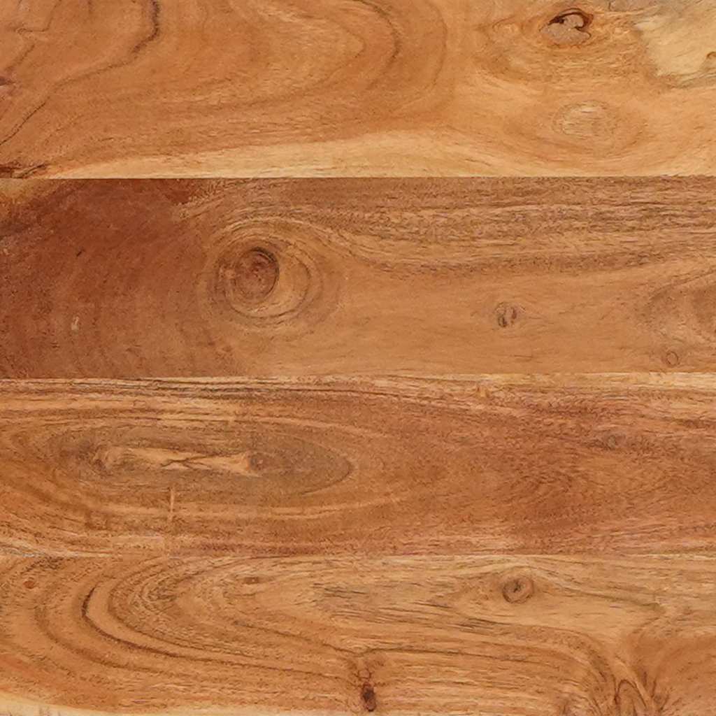 vidaXL Mesas de jantar Marrom e Preto 110 x 55 x 78 cm