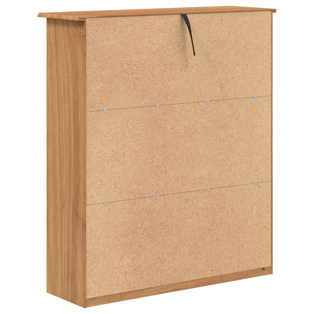 vidaXL Hutch ASKIM 91 x 30 x 104 cm Madeira maciça de pinho