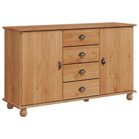 vidaXL Buffet ASKIM 133,5 x 40 x 79 cm Madeira de pinho maciça