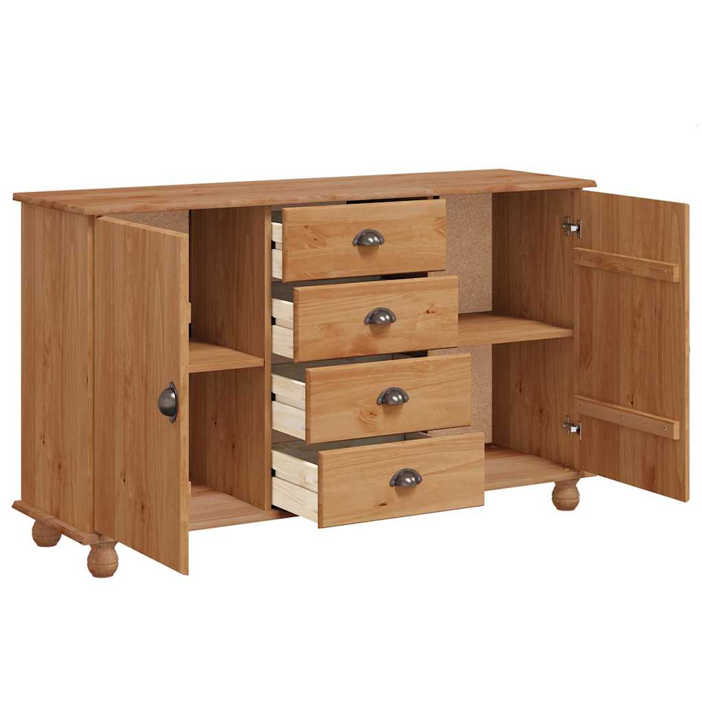 vidaXL Buffet ASKIM 133,5 x 40 x 79 cm Madeira de pinho maciça