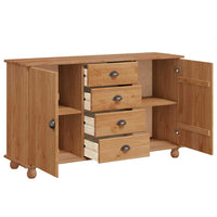 vidaXL Buffet ASKIM 133,5 x 40 x 79 cm Madeira de pinho maciça