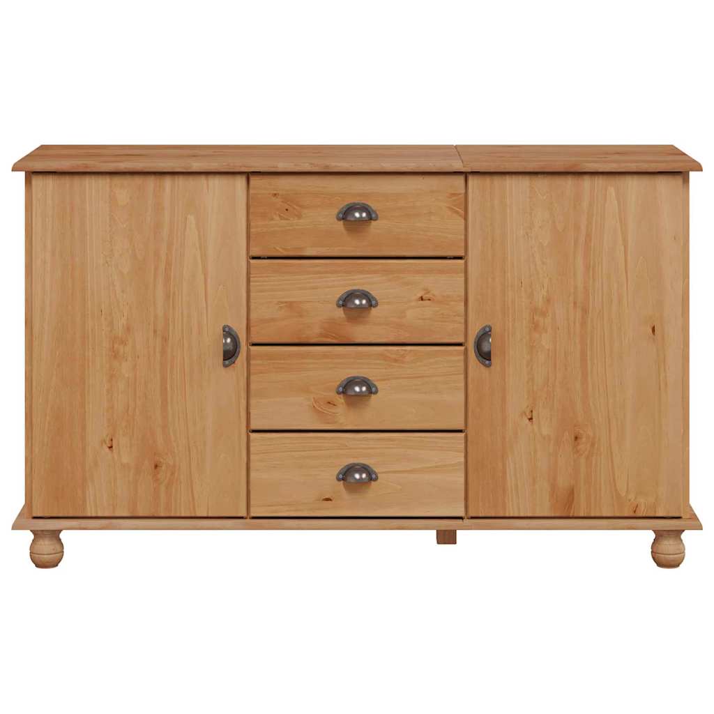 vidaXL Buffet ASKIM 133,5 x 40 x 79 cm Madeira de pinho maciça
