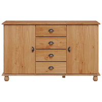 vidaXL Buffet ASKIM 133,5 x 40 x 79 cm Madeira de pinho maciça