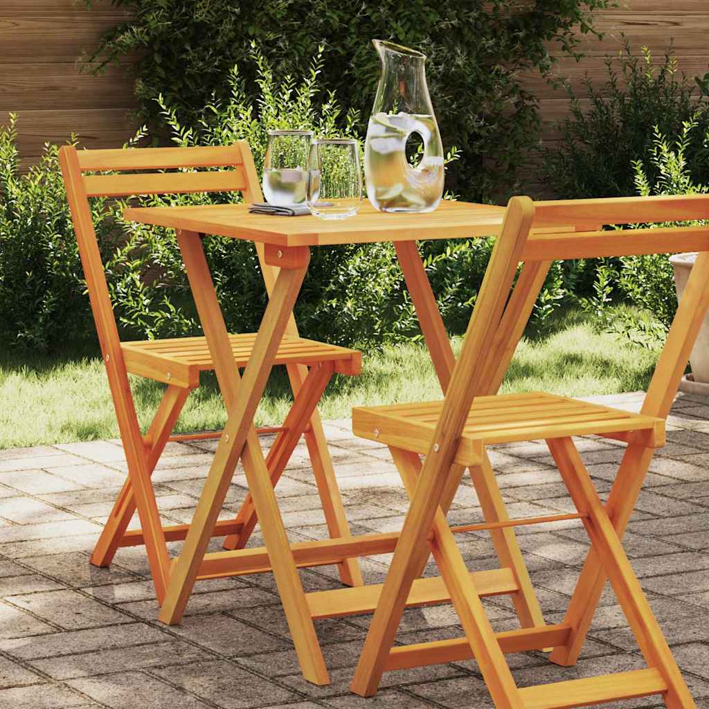 vidaXL Mesa de Jardim Natural 60 x 60 x 72 cm Madeira Sólida de Acácia