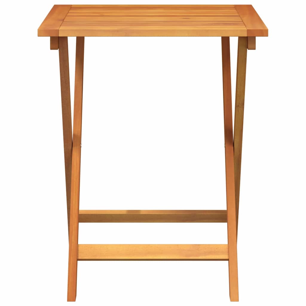 vidaXL Mesa de Jardim Natural 60 x 60 x 72 cm Madeira Sólida de Acácia