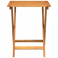 vidaXL Mesa de Jardim Natural 60 x 60 x 72 cm Madeira Sólida de Acácia