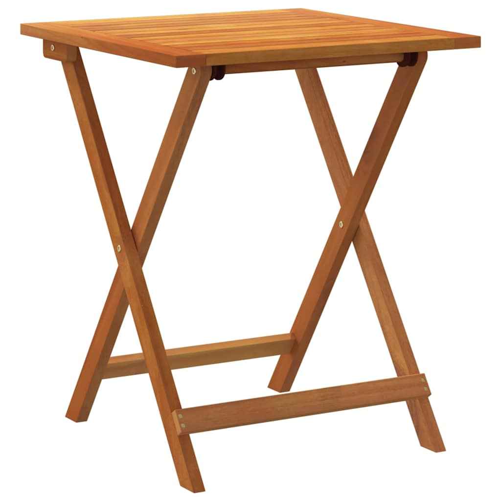 vidaXL Mesa de Jardim Natural 60 x 60 x 72 cm Madeira Sólida de Acácia