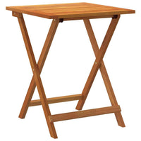 vidaXL Mesa de Jardim Natural 60 x 60 x 72 cm Madeira Sólida de Acácia