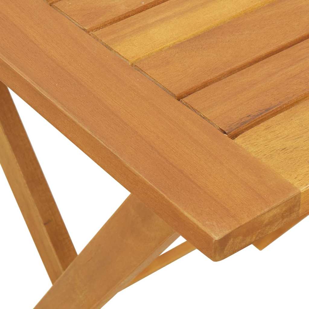 vidaXL Mesa de Jardim Natural 60 x 60 x 72 cm Madeira Sólida de Acácia
